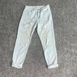 Forever 21 High-wasted ripped jeans